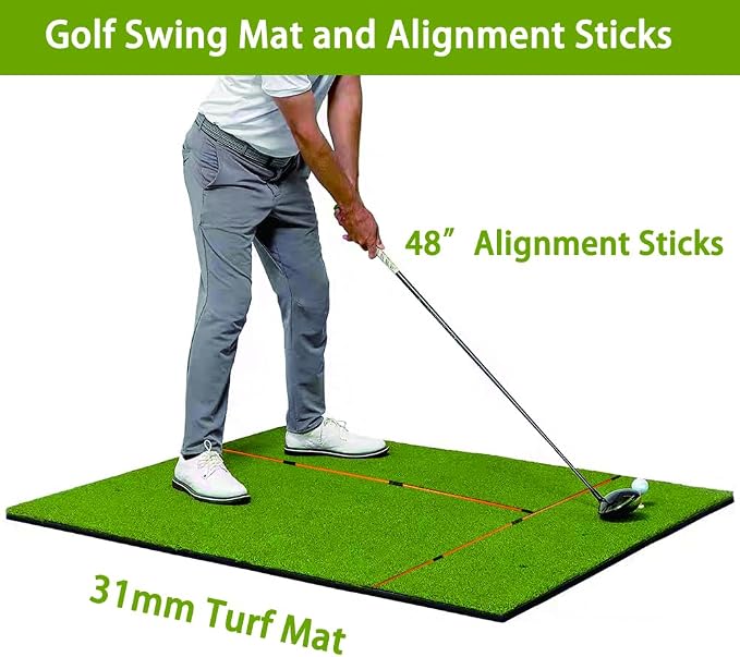 Golf Hitting Mat Thicker Rubber Bottom-5×4ft - Image 2