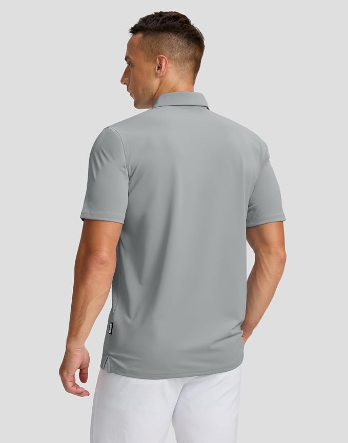 Men's Golf Shirts Dry Fit Moisture Wicking Performance Short Sleeve Collared - Image 3