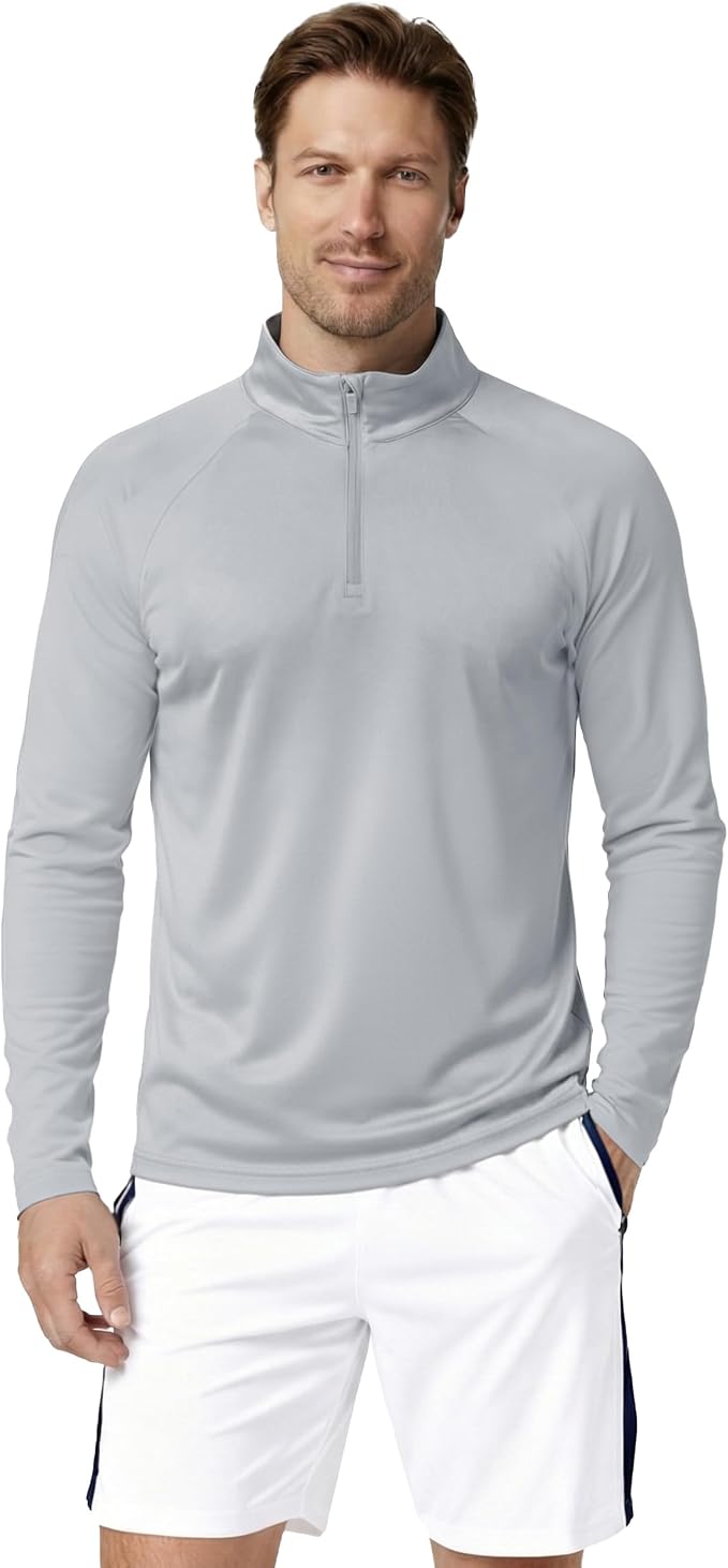 Boladeci Men's UPF 50+ Sun Shirts 1/4 Zip Long Sleeve SPF UV Protection - Image 2