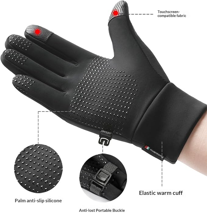 Heated Gloves for Men and Women, Winter Full Finger Hand Warmers Heated Gloves - Image 7