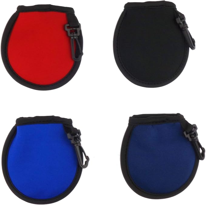 4 Pack Portable Pocket Golf Ball Washer Golf Ball Cleaner Pouch by Zelerdo