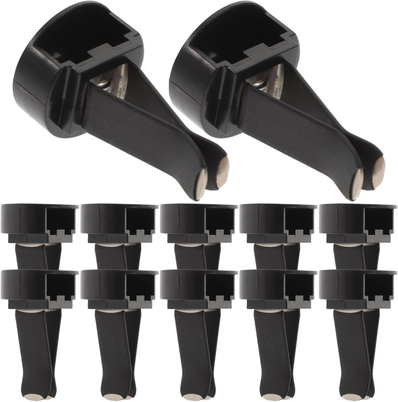 100pcs Square Head Car Vent Clips, Air Freshener Car Outlet Perfume Auto Air Conditioner Clips with Plastic Slot Head for Office Home