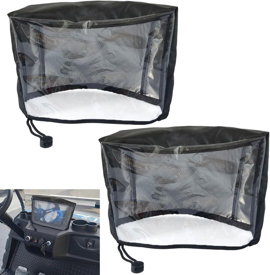 2PCS Golf Cart Touchscreen Cover with Touchable Function,Waterproof,Washable and Reusable Touchscreen Covers for Golf Cart