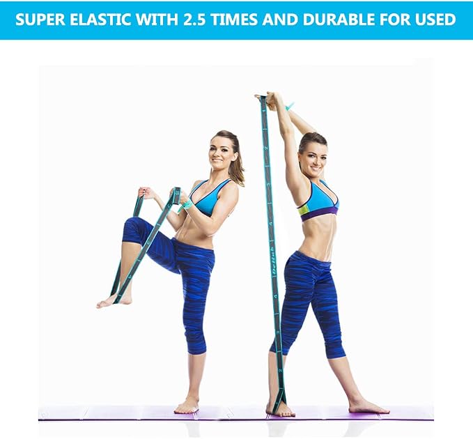 Stretch Strap, Elastic Yoga Stretching Strap, Dance & Gymnastics Exercise and - Image 6