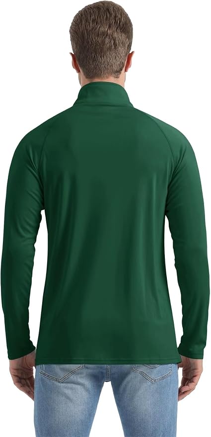 Boladeci Men's UPF 50+ Sun Shirts 1/4 Zip Long Sleeve SPF UV Protection - Image 7
