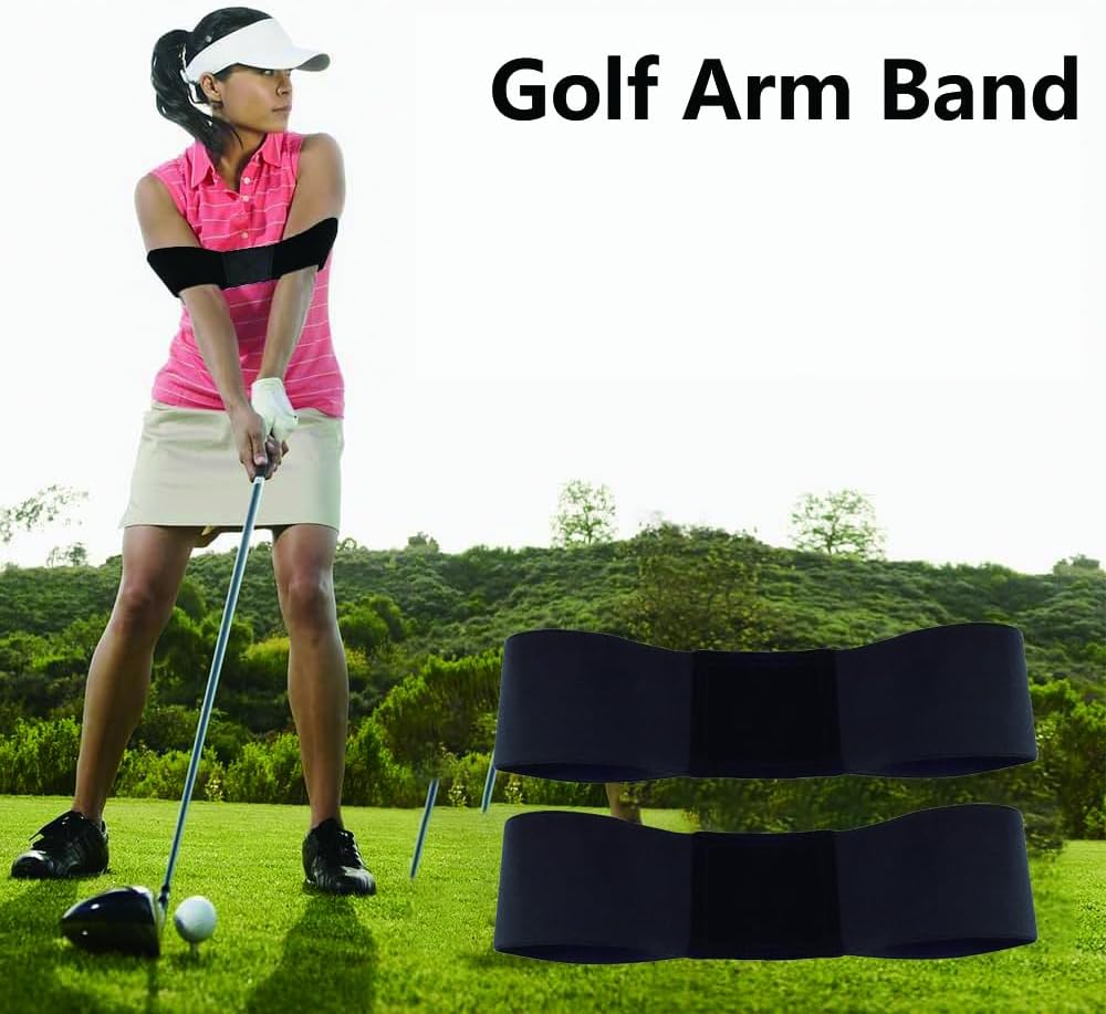 2 Pack Golf Swing Training Aid - Swing Correcting Arm Band