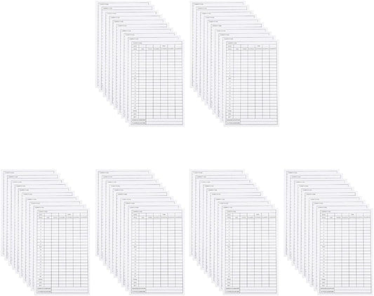 BESPORTBLE 40pcs Scorekeeper Accessory Pocket Score Scorecard Coated Outdoor Scorecards Competition Keeper, Notebook and Card Stats Paper Club Accessories Notebook, Golfs Disc Scorebook