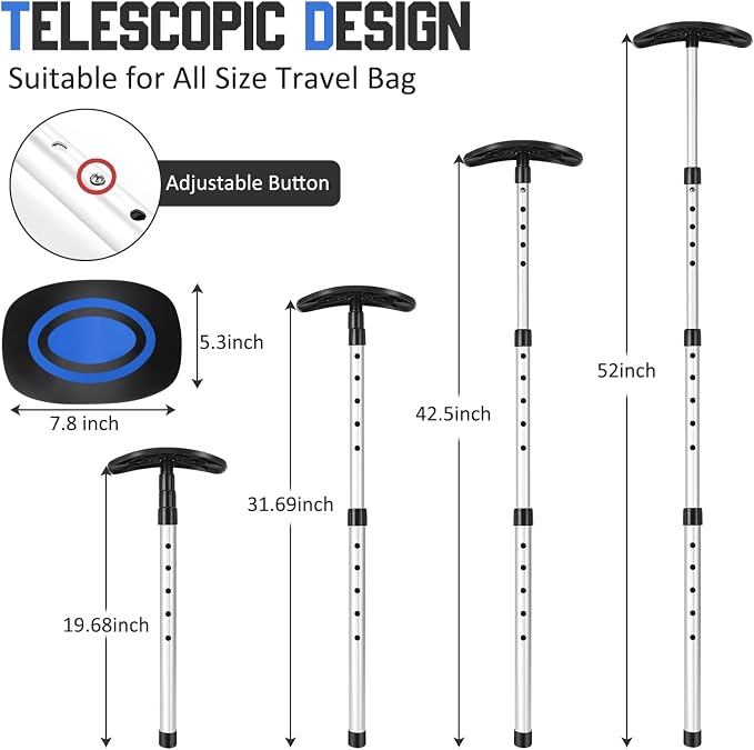 Portable Golf Travel Bag Support Pole, Umbrella Anti-Impact Support Cover - Image 2