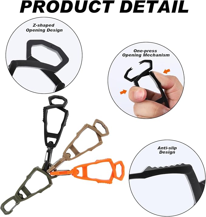 8 Pcs Glove Holder Clip Set, Work Safety Glove Holder Clip, Heavy-Duty Grip - Image 3