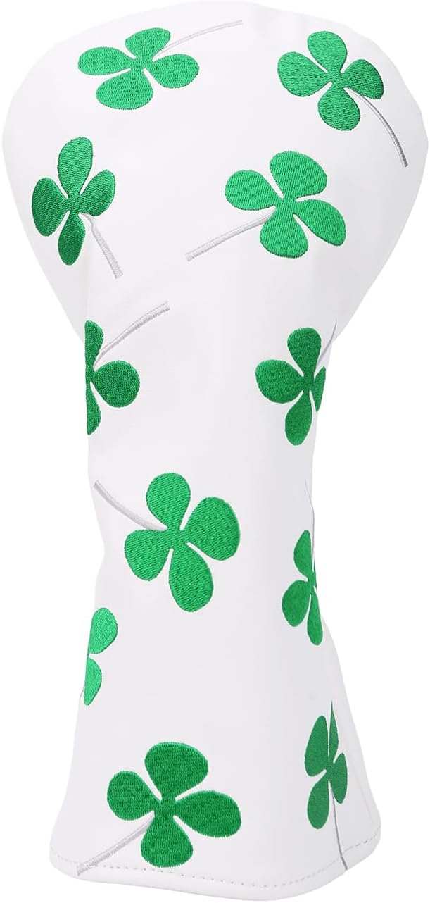 Golf Club Head Covers, Lucky Clover Golf Club Covers by WTLJQQY
