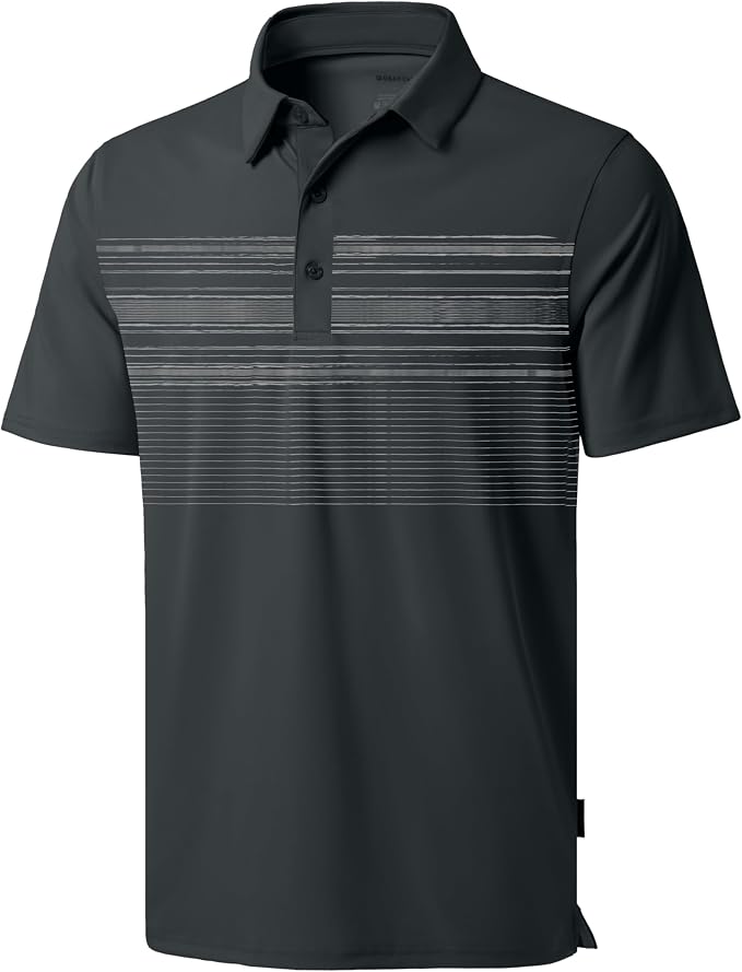 Men's Golf Shirts Dry Fit Moisture Wicking Performance Short Sleeve Collared by GGradual
