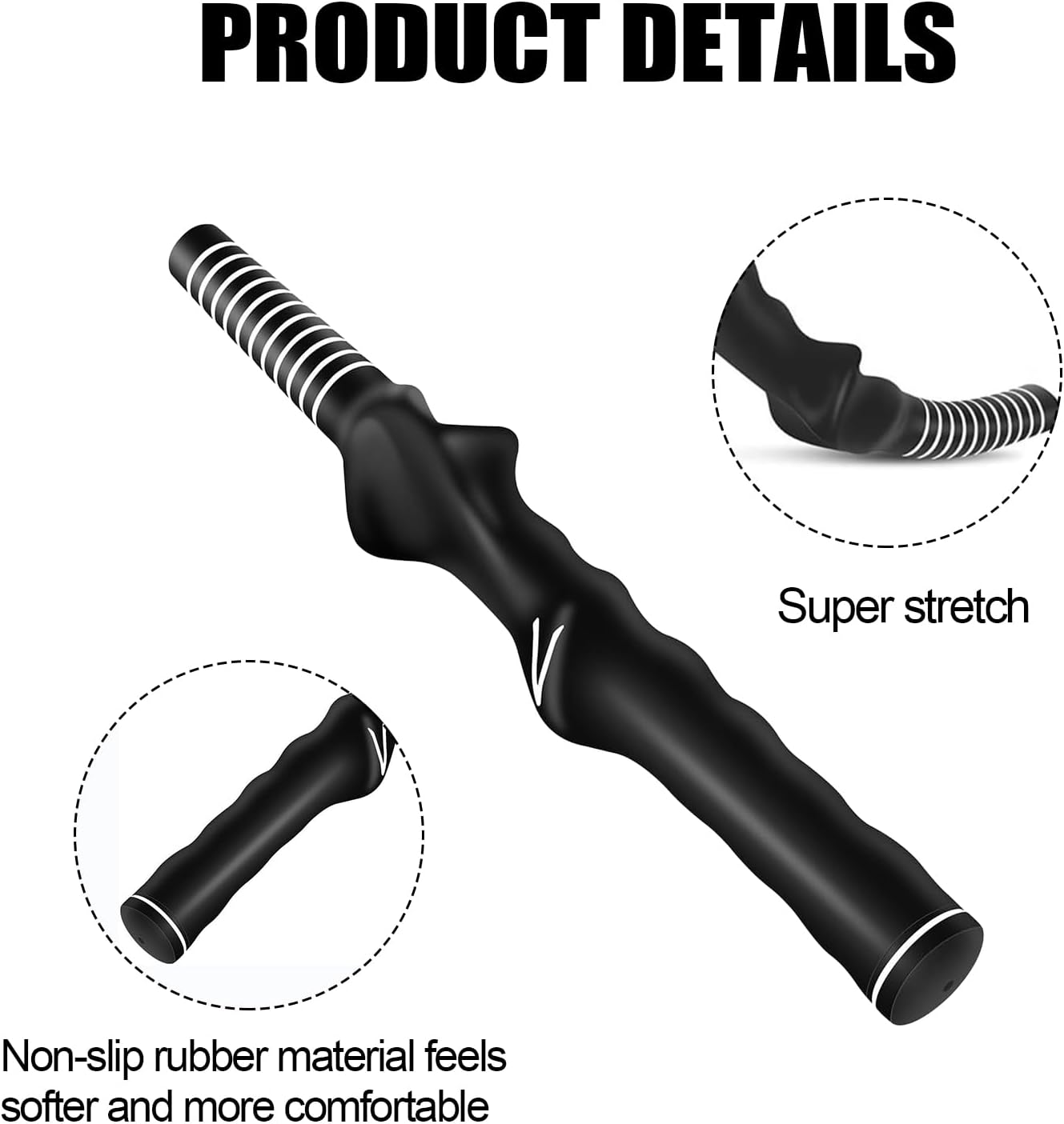 2 PCS Golf Grip Trainer, Molded Golf Grip Trainer, Anti-Slip Design, for Improved Hand Positioning, Suitable for Men and Women, Beginners, Amateurs and Professionals (Black)