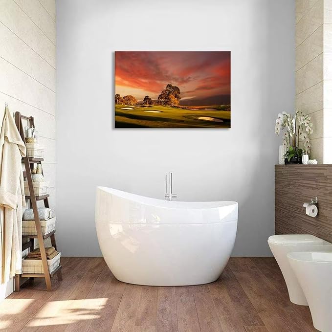 chenchenArt Coastline Golf Course Wall Art - Image 3