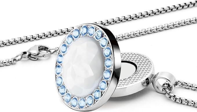 Golf Ball Marker with Ceramic Crystal Ball Marker Necklace Gifts Accessories by ETRUEE-BestChoiceforgolfer