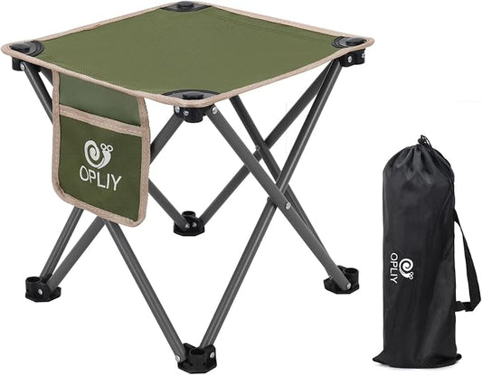 Opliy Camping Stool, 13.5 inch Folding Small Chair Portable Camp Stool by Opliy