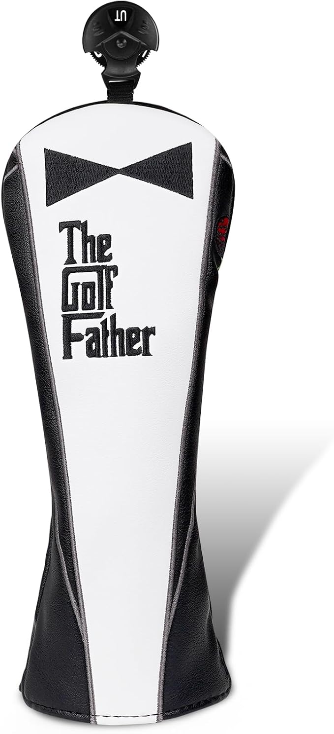 The Golf Father Golf Club Covers, Driver Fairway Hybrid Headcover, Funny Putter by BigTeeth