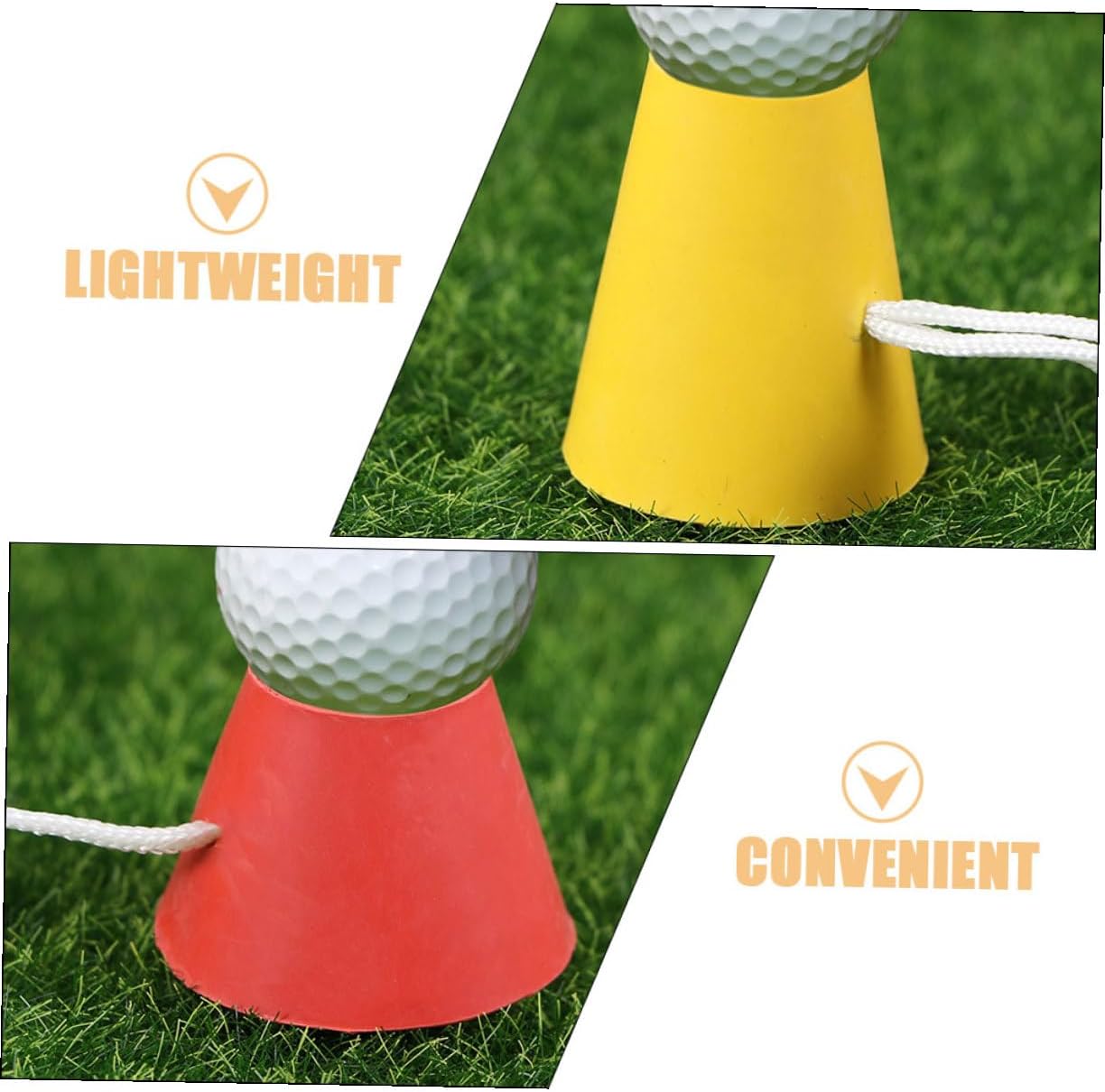 12Pcs Rubber Golf Tee Holders Golf Bases for Training and Practice Replaceable Tees with Mixed Sturdy Accessories for Indoor Outdoor Use