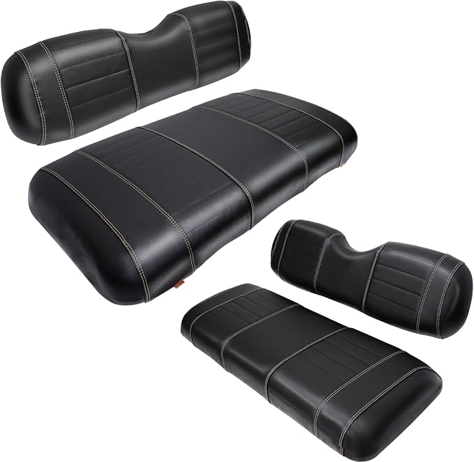 Golf Cart Seat Covers fits Club Car Precedent/DS/EZGO RXV/TXT/Yamaha Front Rear by SHUNCHENXIANG