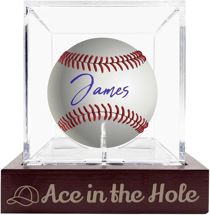 Personalized Engraved Baseball Display Case by sinfinate