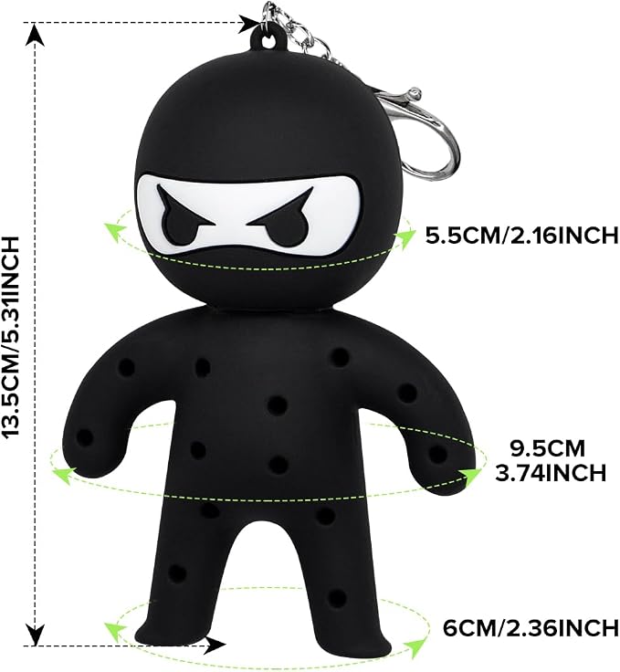 Golf Tee Holder, Ninja Portable Funny Golf Tees Holder Keychain Golf Gift Golf - Image 6