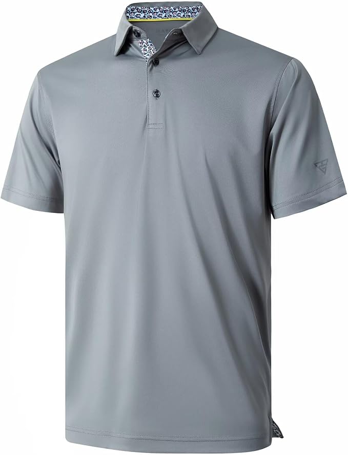 Mens Polo Shirts Short and Long Sleeve Casual Solid Stylish Dry Fit Performance by MAELREG