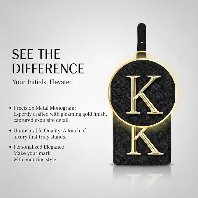 Personalized Initial Letter Luggage Tag - Image 2