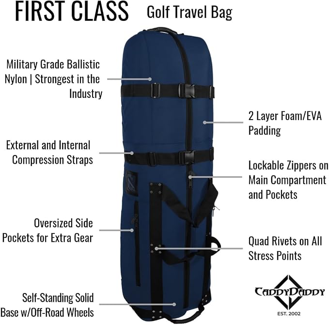 CaddyDaddy First Class Military Grade Ballistic Nylon Travel Cover - Image 4