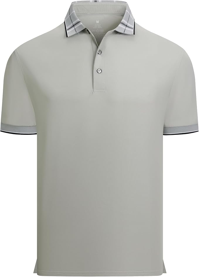 Alex Vando Mens Golf Shirts Moisture Wicking Quick-Dry Short Sleeve Fashion by AlexVando