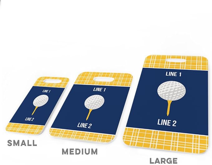 ChalkTalkSPORTS Golf Luggage & Bag Tag | Personalized Team - Image 3