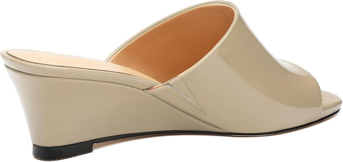 Wedge Sandals for Women Open Toe Wedge Heels Womens Matte High Heel Sandal - Image 5