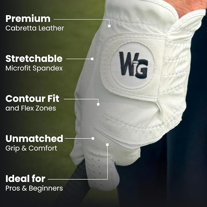 Wedge Guys Flex Premium Cabretta Leather Golf Gloves - Image 2