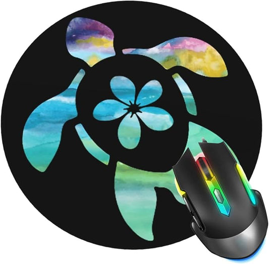 Sea Turtle Mouse Pad, Animal Flower Mouse Pads by ZUIDSYI
