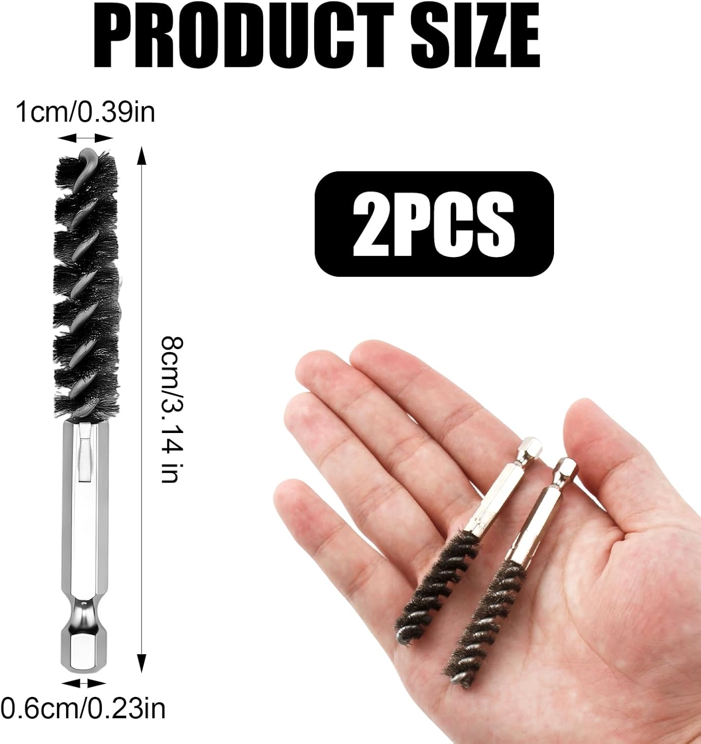 2 Pack Golf Club Cleaning Brush with Ferrules Tool, Dual Head Stainless Steel Shaft and Hosel Cleaner for Golfers Players Coaches, Perfect for Iron or Wood Hybrid Clubs Maintenance