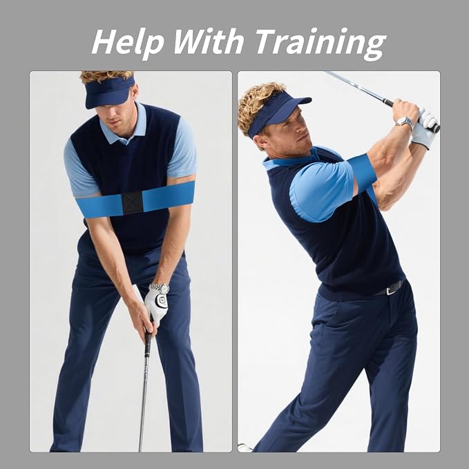 8 Pack Golf Swing Arm Bands, 4 Color Elastic Swing Correcting Trainer Bands - Image 4