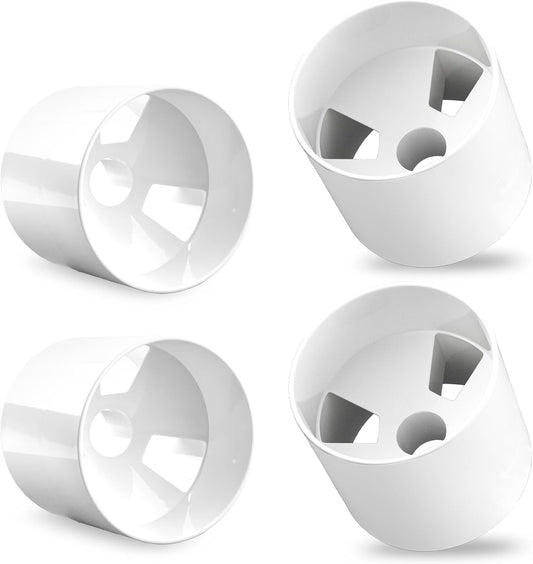 4PCS Golf Hole Cup,ABS Ivory White Plastic Golf Cups,Dimension 4" Depth, Diameter 4 1/4 inches,Fits PGAL|PGA|USGA Regulations,for Backyard Practice