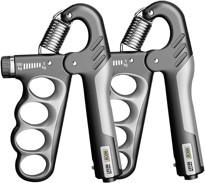 Grip Strength Trainer, 5-100KG Adjustable Resistance Forearm Hand Gripper by Unknown