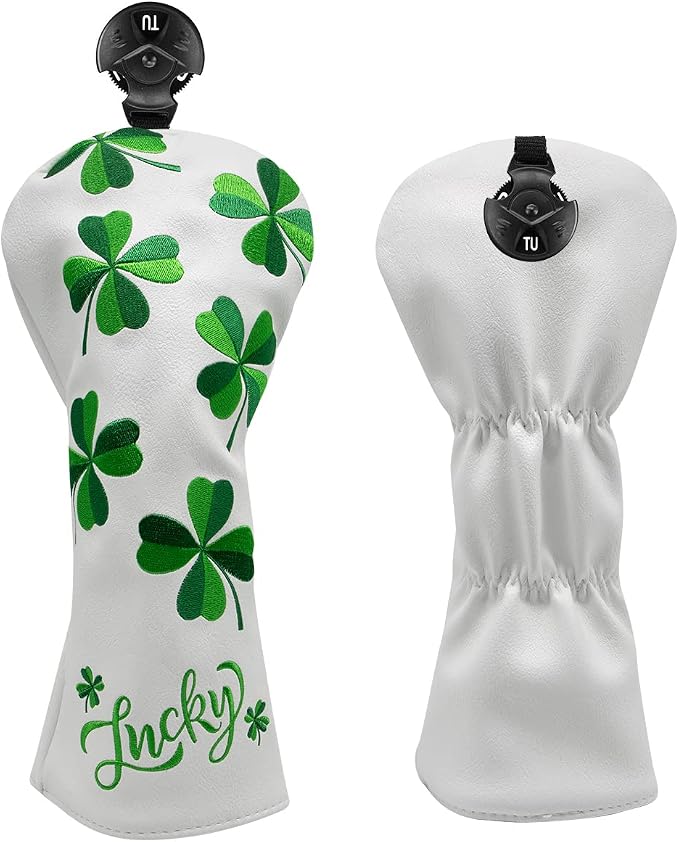 Golf Headcovers Live Lucky Golf Driver Covers Advanced Embroidery Fairway Wood by ALIENNANAGolf