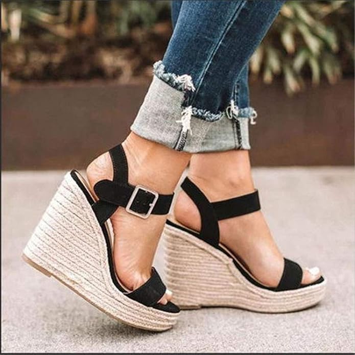 VICKI·VICKI Wedges for Women Platform Sandals Wedge Heels for Sandals - Image 4