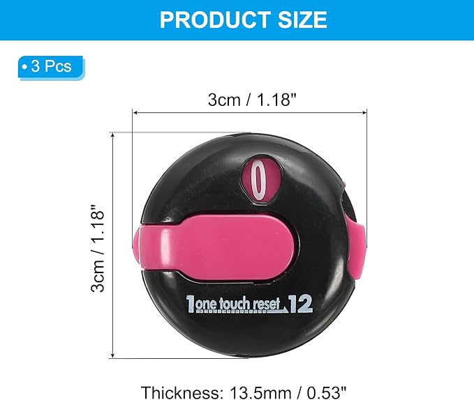 PATIKIL Golf Score Counter Mini Golf Shot Stroke Attachment Counter Clicker Clip - Image 2