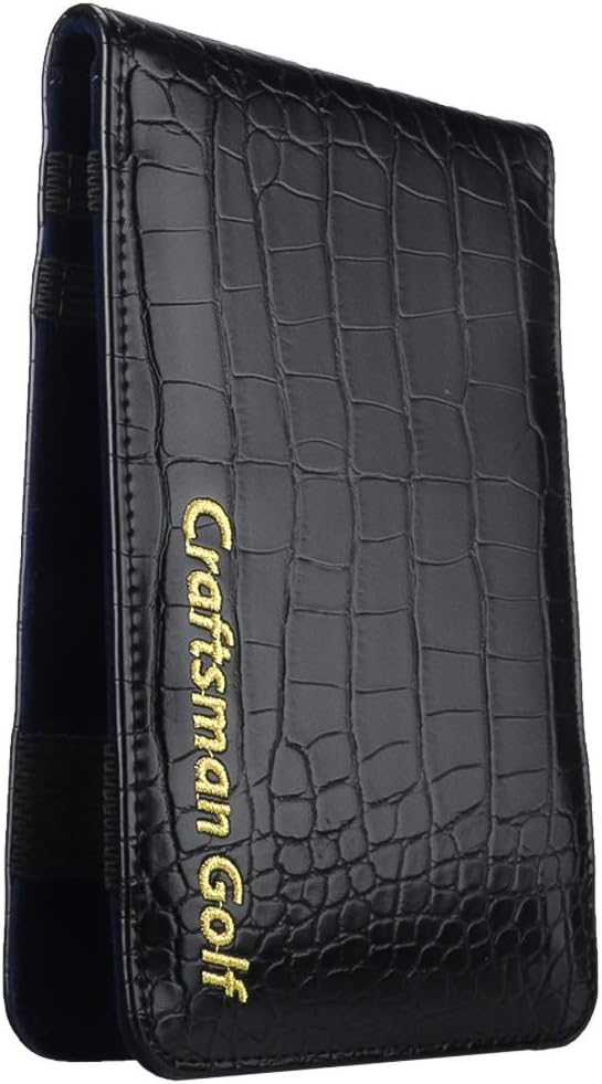 Craftsman Golf Crocodile Pattern Golf Scorecard Holder and Yardage Book Cover - Image 2
