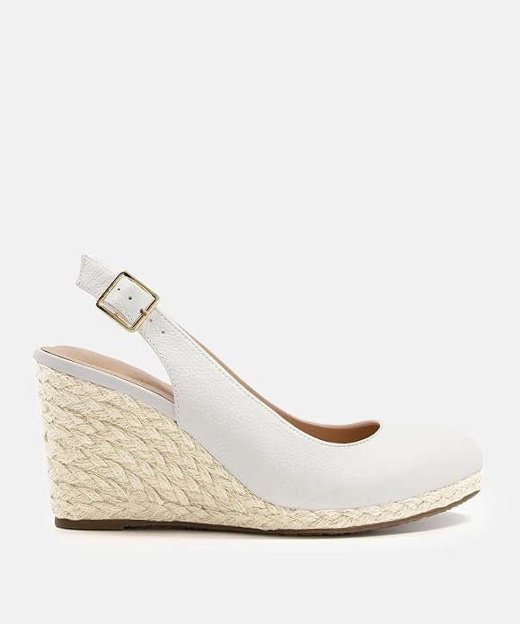Womens Espadrilles Wedge Sandals Closed Toe Slingback Wedges Pumps Platform - Image 4