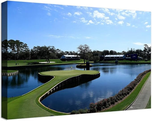 TPC Sawgrass Golf Course Wall Art by chenchenArt