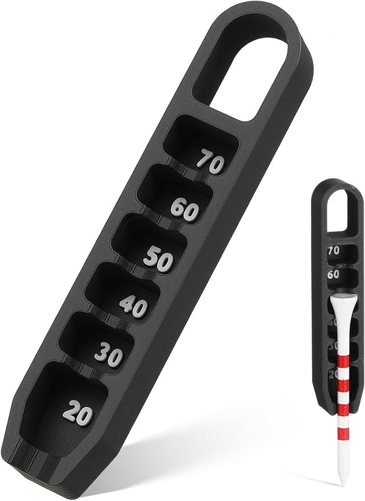 Golf Tee Height Adjuster 6 Settings 3D Printed Tee Height Setter Tool Portable Golf Training Aid Accessories for Consistent Swings Indoor Outdoors