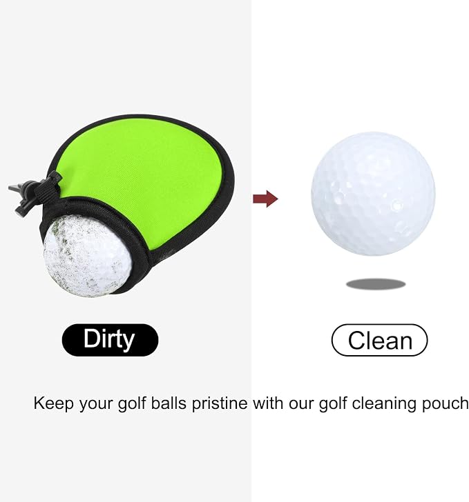 PATIKIL Golf Ball Washer Pouch, Portable Golf Balls Cleaner Pocket Bag - Image 5