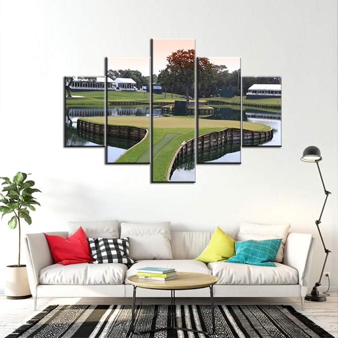 Golf Course Green Paintings for Living Room United State Golf Links Pictures 5 - Image 3
