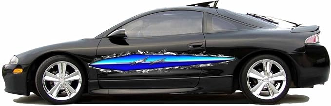 Generic Ripped Metal Graphics Decal Set - Image 5