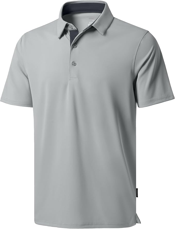 Men's Golf Shirts Dry Fit Moisture Wicking Performance Short Sleeve Collared by GGradual