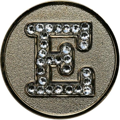 Monogram Initial Golf Ball Marker by Unknown