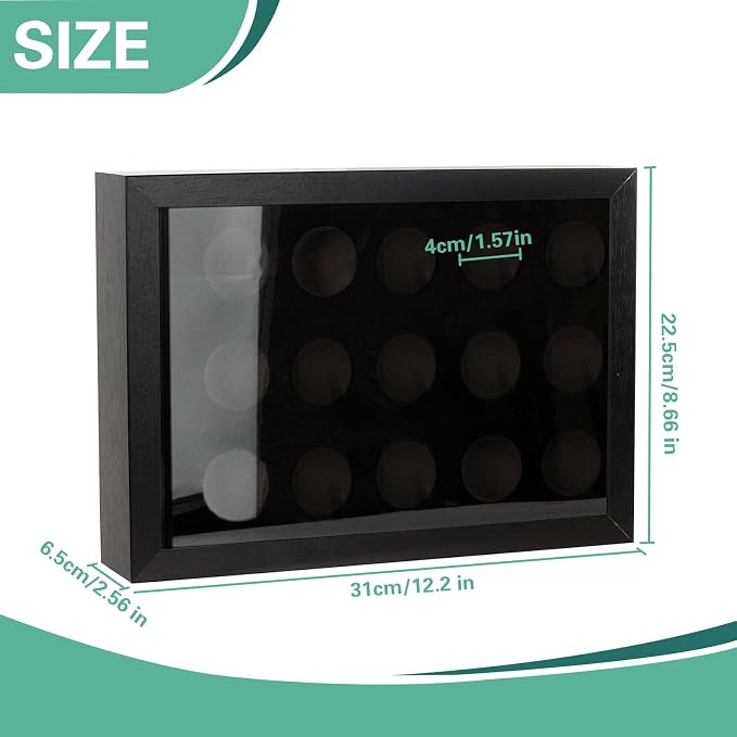 Golf Balls Display Case with EVA Foam Protection, Wall Mount & Desktop Golf - Image 2