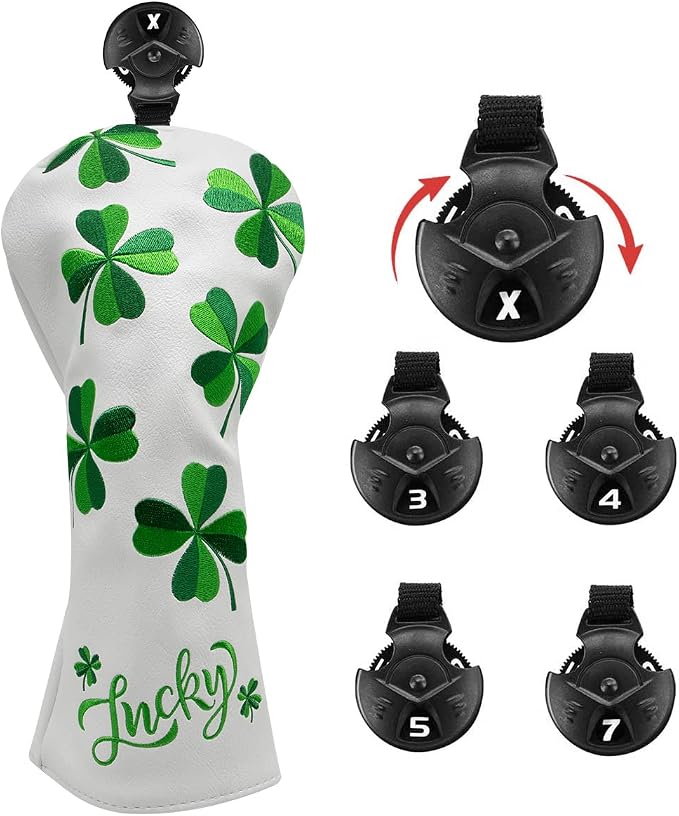 Golf Headcovers Live Lucky Golf Driver Covers Advanced Embroidery Fairway Wood - Image 6
